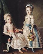 unknow artist Portrait of Two Sisters USA oil painting artist